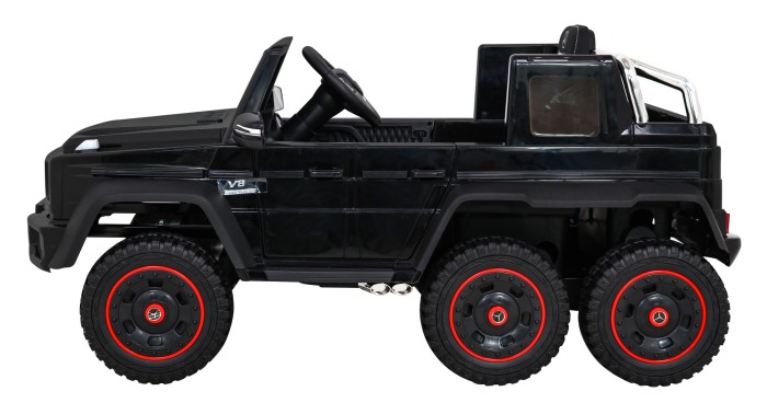 Mercedes G63 AMG Autko na akumulator Czarny + Pilot + 6 kół EVA + Wolny Start + MP3 LED-4 7194 
