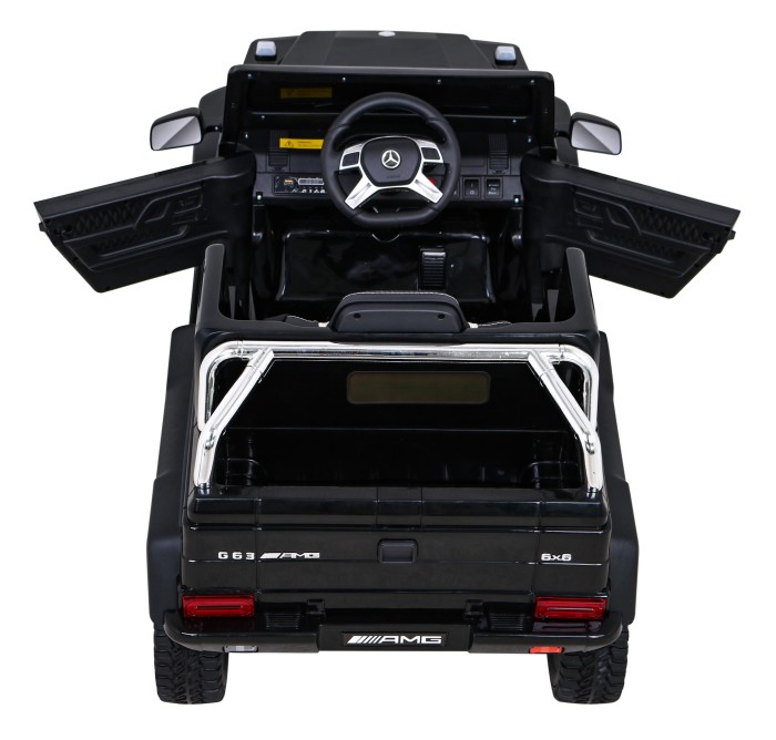 Mercedes G63 AMG Autko na akumulator Czarny + Pilot + 6 kół EVA + Wolny Start + MP3 LED-8 7194 