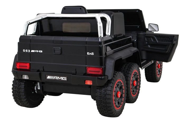 Mercedes G63 AMG Autko na akumulator Czarny + Pilot + 6 kół EVA + Wolny Start + MP3 LED-9 7194 
