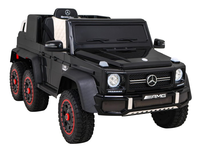Mercedes G63 AMG Autko na akumulator Czarny + Pilot + 6 kół EVA + Wolny Start + MP3 LED-10 7194 