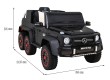 Mercedes G63 AMG Autko na akumulator Czarny + Pilot + 6 kół EVA + Wolny Start + MP3 LED-12 7194 