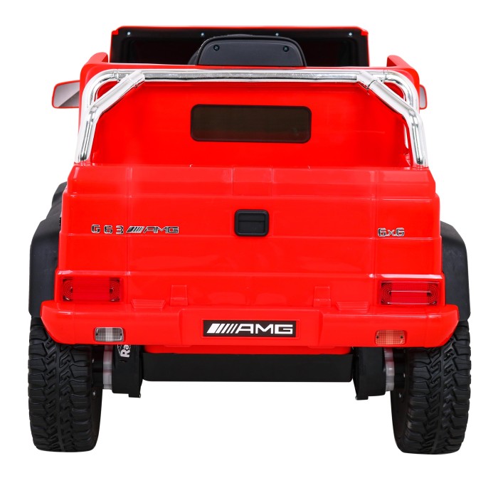 Mercedes G63 AMG Autko na akumulator Czerwony + Pilot + 6 kół EVA + Wolny Start + MP3 LED-7 7195 