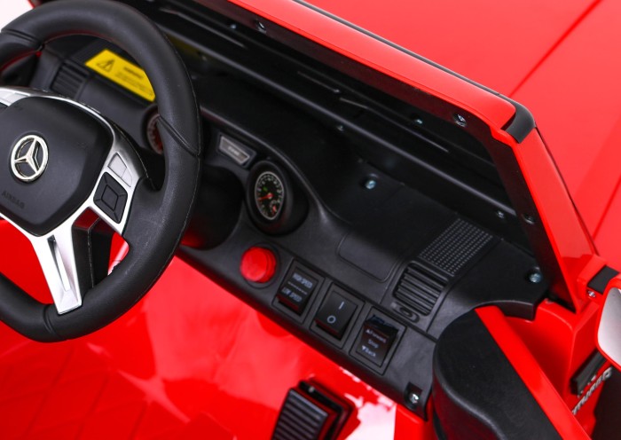 Mercedes G63 AMG Autko na akumulator Czerwony + Pilot + 6 kół EVA + Wolny Start + MP3 LED-10 7195 