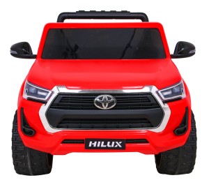 Toyota Hilux na akumulator dla dzieci Czerwony Pickup + Napęd 4x4 + Pilot