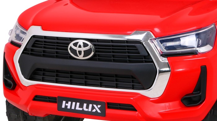 Toyota Hilux na akumulator dla dzieci Czerwony Pickup + Napęd 4x4 + Pilot-3 7197 
