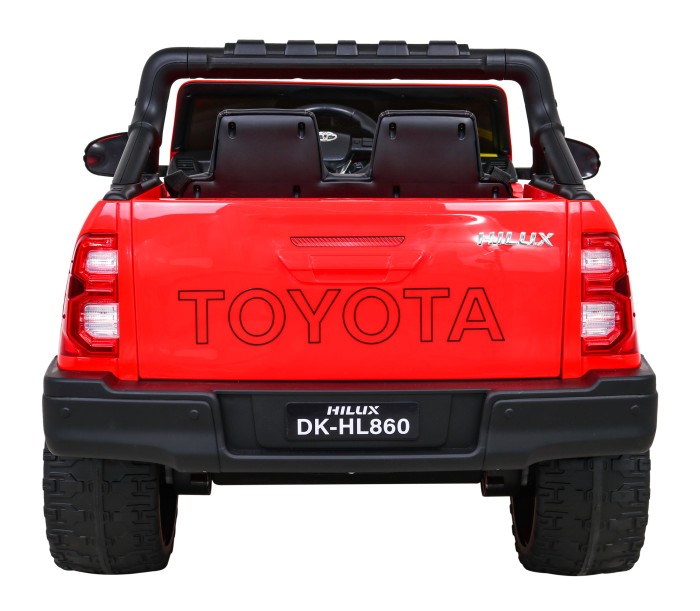 Toyota Hilux na akumulator dla dzieci Czerwony Pickup + Napęd 4x4 + Pilot-7 7197 