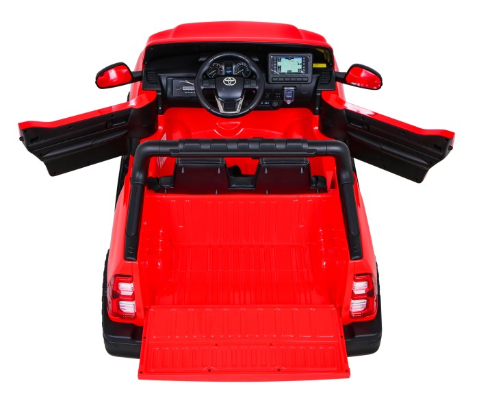 Toyota Hilux na akumulator dla dzieci Czerwony Pickup + Napęd 4x4 + Pilot-8 7197 