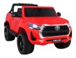Toyota Hilux na akumulator dla dzieci Czerwony Pickup + Napęd 4x4 + Pilot-12 7197 