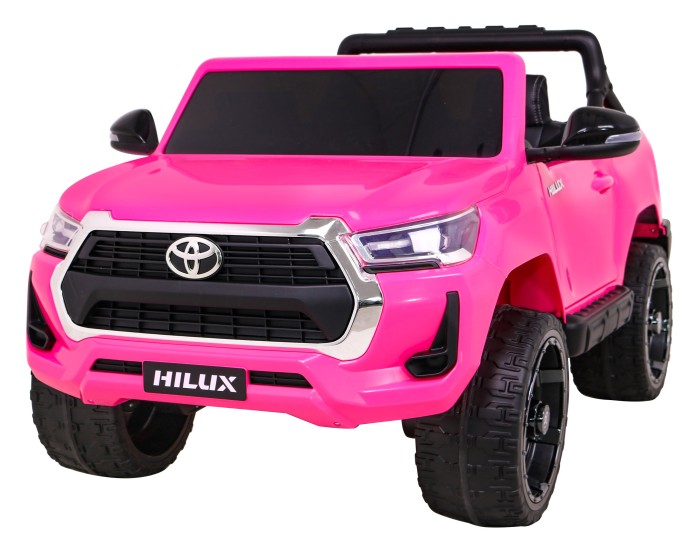 Toyota Hilux na akumulator dla dzieci, Różowy Pickup + Napęd 4x4 + Pilot-2 7198 