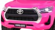 Toyota Hilux na akumulator dla dzieci, Różowy Pickup + Napęd 4x4 + Pilot-3 7198 