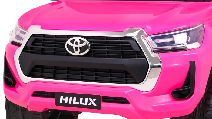 Toyota Hilux na akumulator dla dzieci, Różowy Pickup + Napęd 4x4 + Pilot-3 7198 