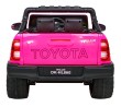 Toyota Hilux na akumulator dla dzieci, Różowy Pickup + Napęd 4x4 + Pilot-7 7198 