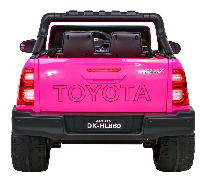 Toyota Hilux na akumulator dla dzieci, Różowy Pickup + Napęd 4x4 + Pilot-7 7198 