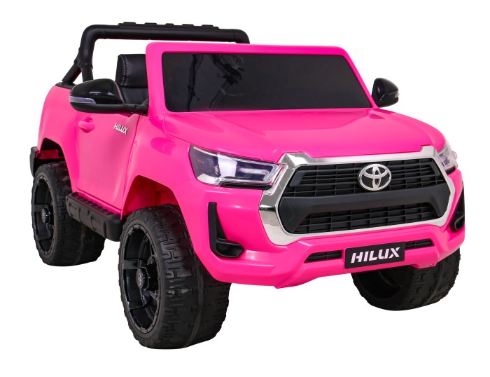 Toyota Hilux na akumulator dla dzieci, Różowy Pickup + Napęd 4x4 + Pilot-12 7198 