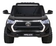 Toyota Hilux na akumulator dla dzieci Czarny Pickup + Napęd 4x4 + Pilot-1 7199 