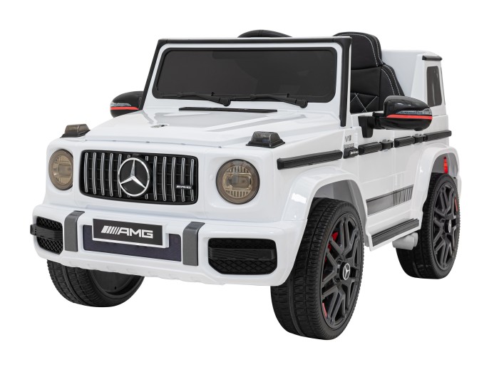 Mercedes AMG G63 dla dzieci Biały + Pilot-4 7201 