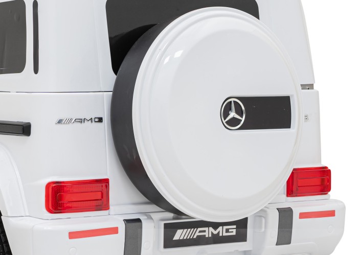 Mercedes AMG G63 dla dzieci Biały + Pilot-7 7201 