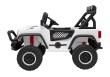 Autko terenowe Geoland Power dla 2 dzieci Biały + Pilot + Silniki 2x200W + Bagażnik + Radio MP3 + LED-4 7205 