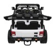 Autko terenowe Geoland Power dla 2 dzieci Biały + Pilot + Silniki 2x200W + Bagażnik + Radio MP3 + LED-7 7205 