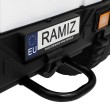 Autko terenowe Geoland Power dla 2 dzieci Biały + Pilot + Silniki 2x200W + Bagażnik + Radio MP3 + LED-9 7205 