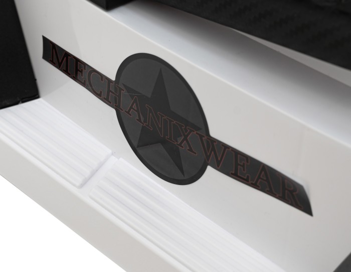 Autko terenowe Geoland Power dla 2 dzieci Biały + Pilot + Silniki 2x200W + Bagażnik + Radio MP3 + LED-10 7205 