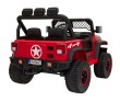 Autko terenowe Geoland Power dla 2 dzieci Czerwony + Pilot + Silniki 2x200W + Bagażnik + Radio MP3 + LED-4 7206 