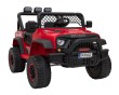 Autko terenowe Geoland Power dla 2 dzieci Czerwony + Pilot + Silniki 2x200W + Bagażnik + Radio MP3 + LED-6 7206 