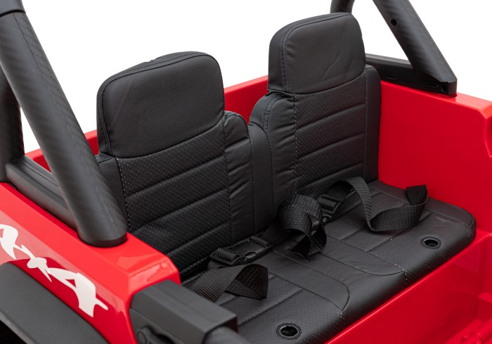 Autko terenowe Geoland Power dla 2 dzieci Czerwony + Pilot + Silniki 2x200W + Bagażnik + Radio MP3 + LED-7 7206 