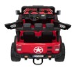 Autko terenowe Geoland Power dla 2 dzieci Czerwony + Pilot + Silniki 2x200W + Bagażnik + Radio MP3 + LED-11 7206 