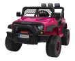 Autko terenowe Geoland Power dla 2 dzieci Różowy + Pilot + Silniki 2x200W + Bagażnik + Radio MP3 + LED-2 7208 