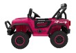 Autko terenowe Geoland Power dla 2 dzieci Różowy + Pilot + Silniki 2x200W + Bagażnik + Radio MP3 + LED-3 7208 
