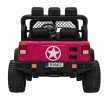 Autko terenowe Geoland Power dla 2 dzieci Różowy + Pilot + Silniki 2x200W + Bagażnik + Radio MP3 + LED-5 7208 