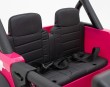Autko terenowe Geoland Power dla 2 dzieci Różowy + Pilot + Silniki 2x200W + Bagażnik + Radio MP3 + LED-8 7208 