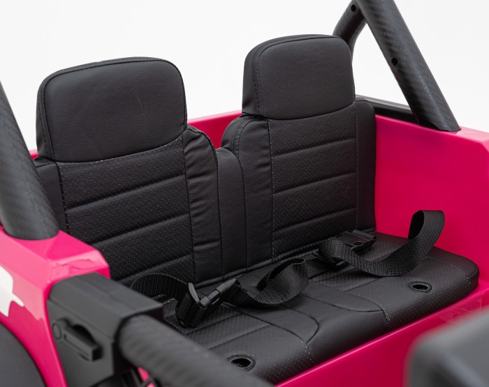 Autko terenowe Geoland Power dla 2 dzieci Różowy + Pilot + Silniki 2x200W + Bagażnik + Radio MP3 + LED-8 7208 