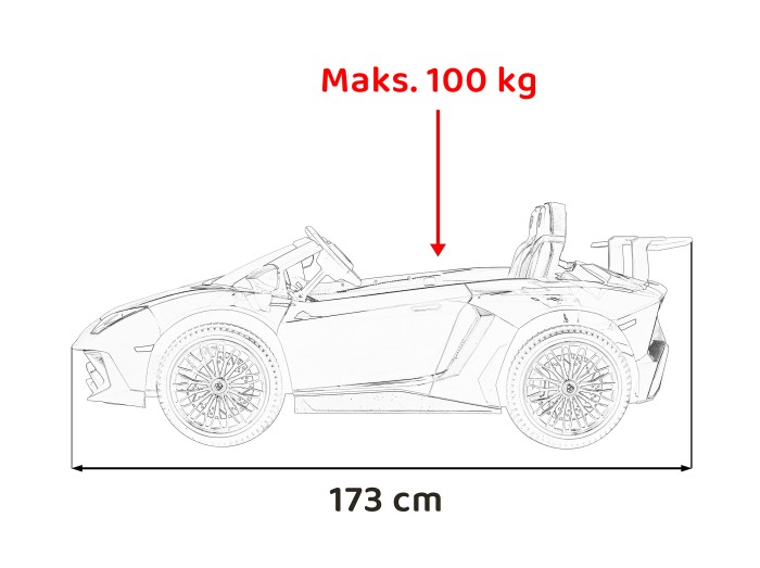 Pojazd Lamborghini Aventador SV Niebieski-26 7209 