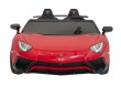 Auto Lamborghini Aventador SV na akumulator dla 2 dzieci Czerwony + Pilot 2,4 GHz + Pianka EVA + Audio LED-4 7210 