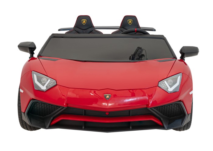 Auto Lamborghini Aventador SV na akumulator dla 2 dzieci Czerwony + Pilot 2,4 GHz + Pianka EVA + Audio LED-4 7210 