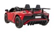 Auto Lamborghini Aventador SV na akumulator dla 2 dzieci Czerwony + Pilot 2,4 GHz + Pianka EVA + Audio LED-10 7210 