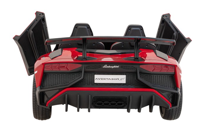 Auto Lamborghini Aventador SV na akumulator dla 2 dzieci Czerwony + Pilot 2,4 GHz + Pianka EVA + Audio LED-12 7210 