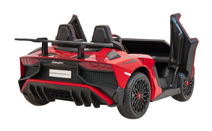 Auto Lamborghini Aventador SV na akumulator dla 2 dzieci Czerwony + Pilot 2,4 GHz + Pianka EVA + Audio LED-13 7210 