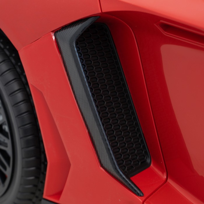 Auto Lamborghini Aventador SV na akumulator dla 2 dzieci Czerwony + Pilot 2,4 GHz + Pianka EVA + Audio LED-20 7210 