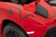 Auto Lamborghini Aventador SV na akumulator dla 2 dzieci Czerwony + Pilot 2,4 GHz + Pianka EVA + Audio LED-27 7210 