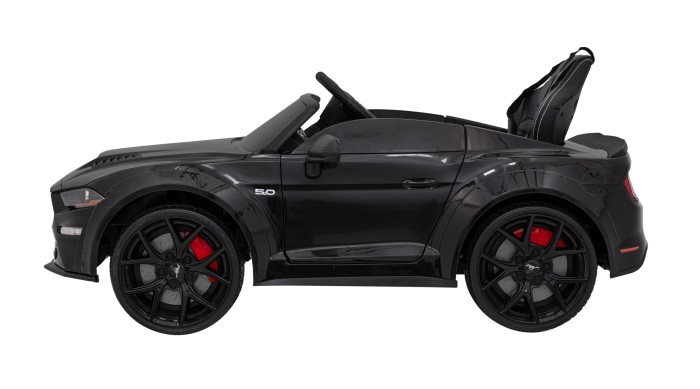 Autko Ford Mustang GT na akumulator dla dzieci Czarny + Regulacja siedzenia + Audio LED + EVA + Wolny Start-2 7212 