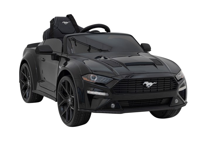 Autko Ford Mustang GT na akumulator dla dzieci Czarny + Regulacja siedzenia + Audio LED + EVA + Wolny Start-6 7212 