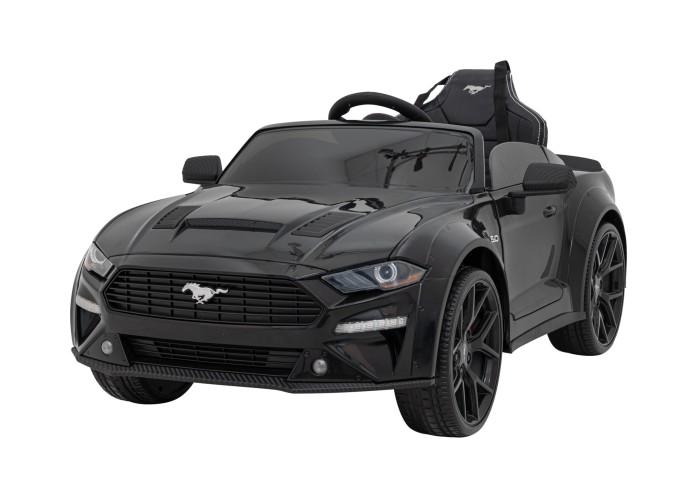 Autko Ford Mustang GT na akumulator dla dzieci Czarny + Regulacja siedzenia + Audio LED + EVA + Wolny Start-7 7212 