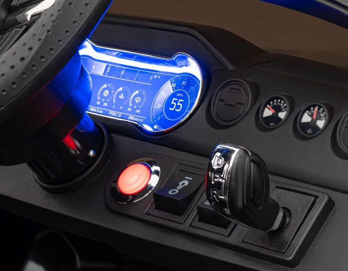 Autko Ford Mustang GT na akumulator dla dzieci Czarny + Regulacja siedzenia + Audio LED + EVA + Wolny Start-8 7212 