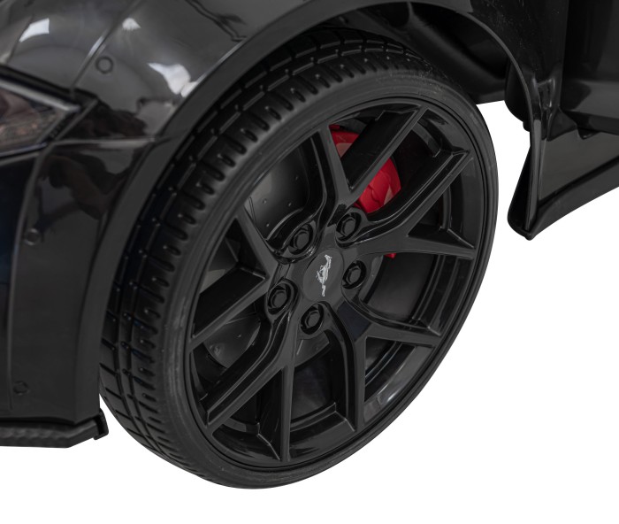 Autko Ford Mustang GT na akumulator dla dzieci Czarny + Regulacja siedzenia + Audio LED + EVA + Wolny Start-15 7212 