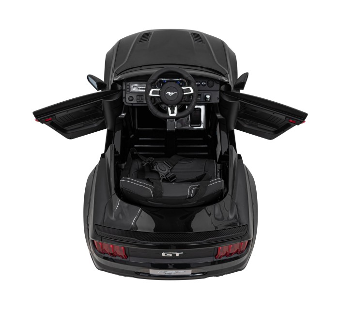 Autko Ford Mustang GT na akumulator dla dzieci Czarny + Regulacja siedzenia + Audio LED + EVA + Wolny Start-18 7212 