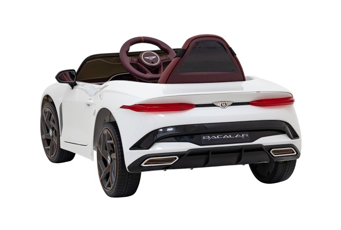Autko Bentley Bacalar na akumulator dla dzieci Biały + Pilot + EVA + Wolny Start + Audio LED-4 7215 