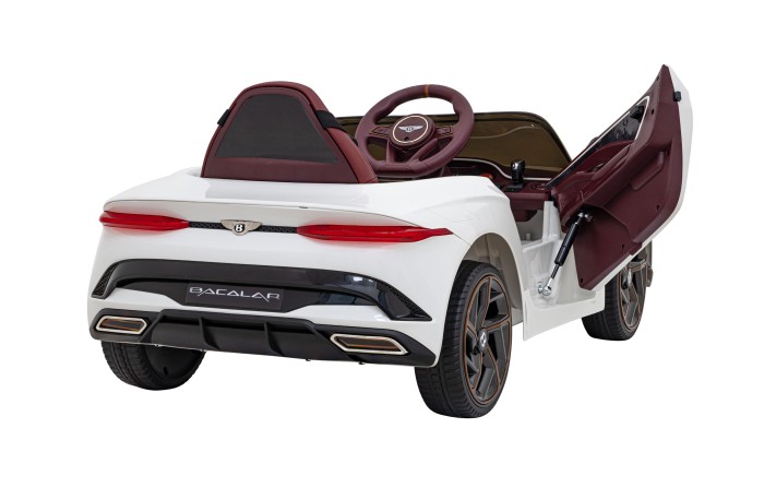 Autko Bentley Bacalar na akumulator dla dzieci Biały + Pilot + EVA + Wolny Start + Audio LED-6 7215 
